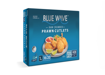 Blue Wave Raw Crumbed Prawn Cutlets 16/20