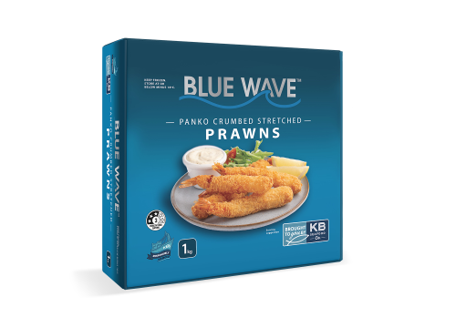 Blue Wave Panko Crumbed Stretched Prawns