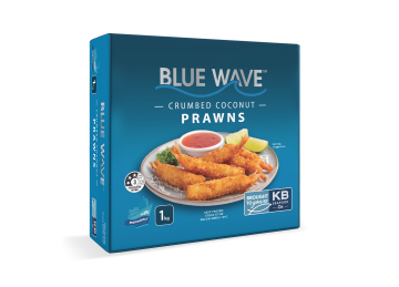 Blue Wave Coconut Crumbed Stretched Prawns