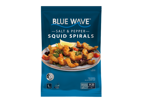 Blue Wave Salt & Pepper Squid Spirals