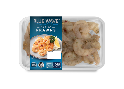 Blue Wave Garlic Prawns 